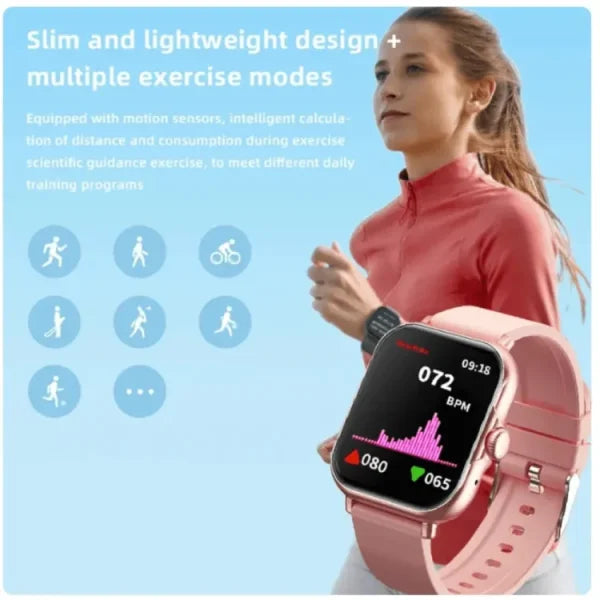 Best Smartwatch for Girls – A58 Plus with Jewelry Set (6-in-1)