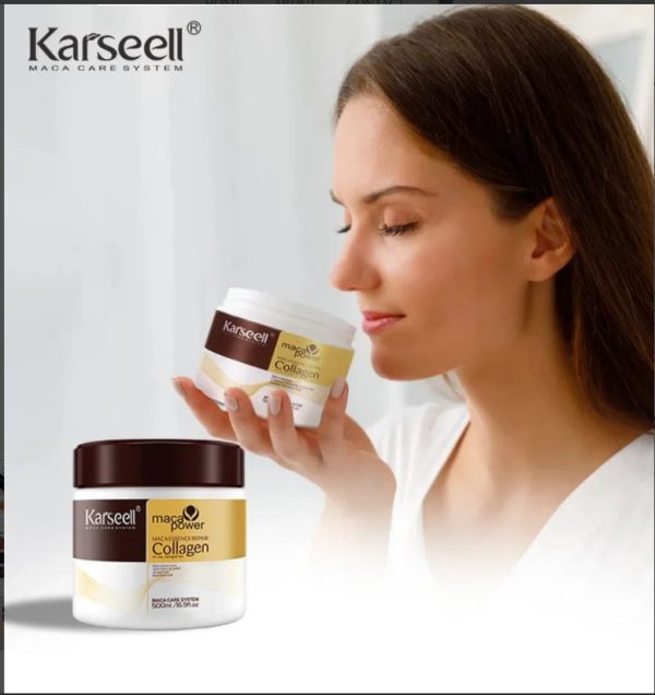 Karseell 16.9oz Deep Conditioning Hair Mask – Collagen Maca Blend for All Hair Types