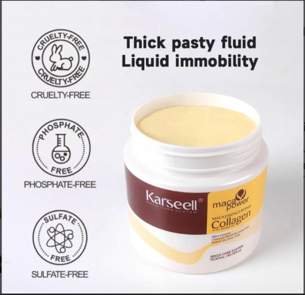 Karseell 16.9oz Deep Conditioning Hair Mask – Collagen Maca Blend for All Hair Types